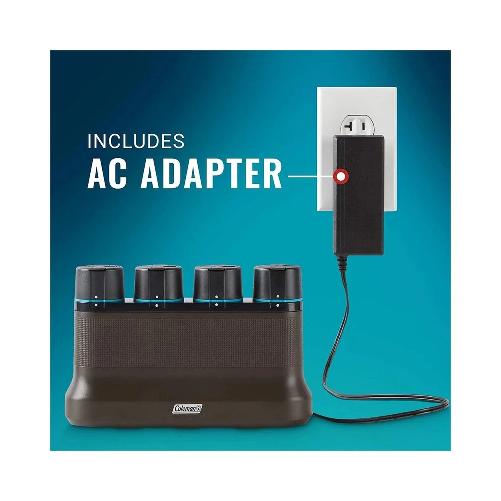 Coleman OneSource Rechargeable 2 Port Battery Quick Charging Station‎ 4800 mAh